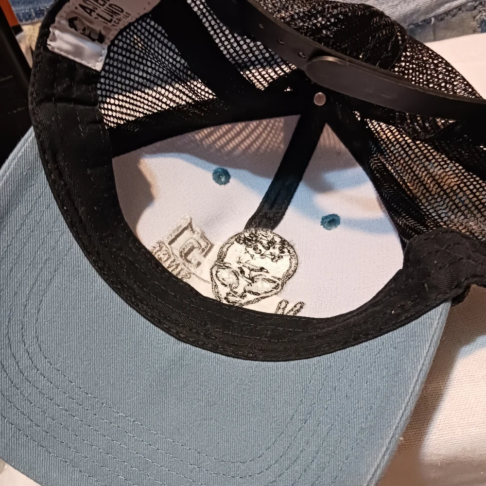 Alien Area 51 Embroidered Ball Cap- adjustable Black Mesh OSFM